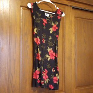 Summer dress with hibiscus design